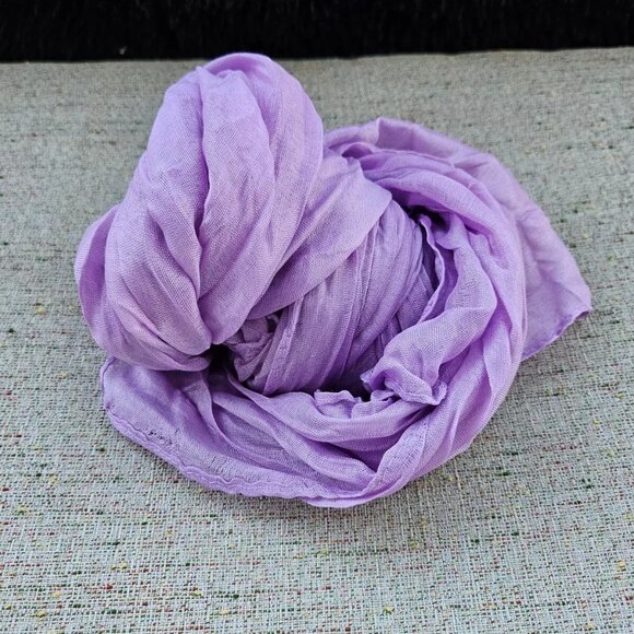 Women Scarf Light Purple Neck Band Fashion Scarf Long Scarf 60X30 inches Unbran - Picture 6 of 9